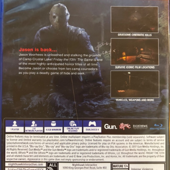 Friday The 13th The Game PlayStation 4 PS4 Horror Video Game - Picture 2 of 4